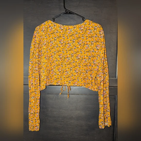 Wild Fable Floral L/S Crop Size XXL - Picture 2 of 3